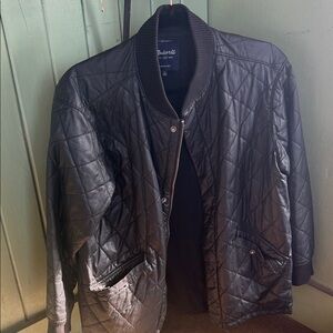 Madewell Black Quilted Jacket